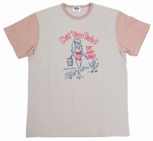 画像: 「Pherrow's/フェローズ」BET YOU CAN'T 2トーンＴシャツ【ライトグレー】