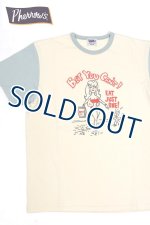 画像: 「Pherrow's/フェローズ」BET YOU CAN'T 2トーンＴシャツ【クリーム】