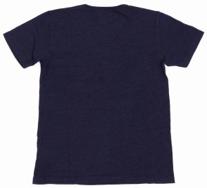 画像: 「graphzero/グラフゼロ」インディゴ染めヘンリーネックTシャツ