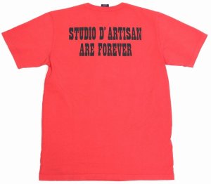 画像: 「STUDIO D'ARTISAN/ステュディオ・ダ・ルチザン」THE OLD WEST HIGHWAY プリントＴシャツ【レッド】