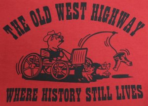 画像: 「STUDIO D'ARTISAN/ステュディオ・ダ・ルチザン」THE OLD WEST HIGHWAY プリントＴシャツ【レッド】