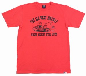 画像: 「STUDIO D'ARTISAN/ステュディオ・ダ・ルチザン」THE OLD WEST HIGHWAY プリントＴシャツ【レッド】