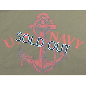 画像4: 「Pherrow's/フェローズ」U.S.NAVY プリントＴシャツPTJシリーズ【オリーブ】 (4)