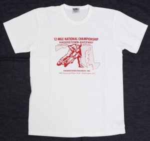 画像: 「Pherrow's/フェローズ」12MILE プリントＴシャツPTJシリーズ【ホワイト】