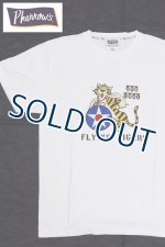 画像: 「Pherrow's/フェローズ」FLYING TIGERS  プリントTシャツ　PTシリーズ【ホワイト】
