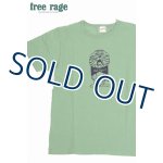 画像: 「FREE RAGE/フリーレイジ」Bad tiger? プリントリサイクルコットンTシャツ【ライトグリーン】