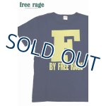 画像: 「FREE RAGE/フリーレイジ」F プリントリサイクルコットンTシャツ【ネイビー】