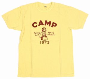 画像: 「UES/ウエス」CAMP プリントTシャツ【イエロー】