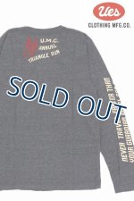 画像: 「UES/ウエス」UMC 長袖プリントTシャツ【杢チャコール】