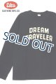 画像: 「UES/ウエス」DREAM TRAVELER 長袖プリントTシャツ【ブラック】