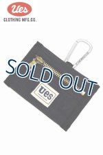 画像: 「UES/ウエス」カラビナ付きベルトポーチ【ブラック】