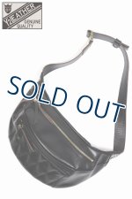 画像: 「Y'2 LEATHER/Y'2レザー」ホースハイドウエストバッグ【ブラック】