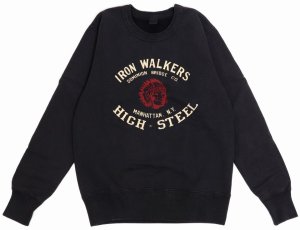 画像: 「UES/ウエス」IRON WALKERSスウェット【ブラック】