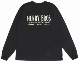 画像: 「Pherrow's/フェローズ」HENRY BROSプリントロンT【S・ブラック】