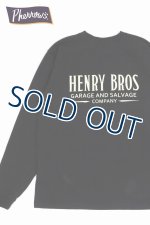 画像: 「Pherrow's/フェローズ」HENRY BROSプリントロンT【S・ブラック】