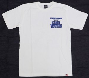 画像: 「STUDIO D'ARTISAN/ステュディオ・ダ・ルチザン」FOREVER DENIM プリントＴシャツ【ホワイト】