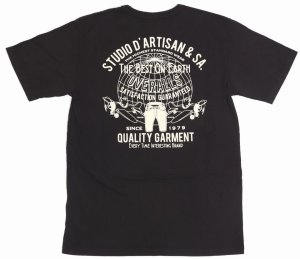 画像: 「STUDIO D'ARTISAN/ステュディオ・ダ・ルチザン」THE BEST ON EARTH プリントＴシャツ【ブラック】