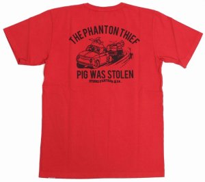 画像: 「STUDIO D'ARTISAN/ステュディオ・ダ・ルチザン」PIG WAS STOLEN プリントＴシャツ【レッド】