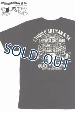 画像: 「STUDIO D'ARTISAN/ステュディオ・ダ・ルチザン」THE BEST ON EARTH プリントＴシャツ【ブラック】