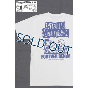 画像1: 「STUDIO D'ARTISAN/ステュディオ・ダ・ルチザン」FOREVER DENIM プリントＴシャツ【ホワイト】 (1)