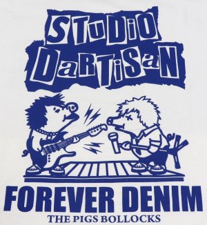 画像: 「STUDIO D'ARTISAN/ステュディオ・ダ・ルチザン」FOREVER DENIM プリントＴシャツ【ホワイト】