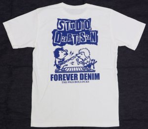 画像: 「STUDIO D'ARTISAN/ステュディオ・ダ・ルチザン」FOREVER DENIM プリントＴシャツ【ホワイト】