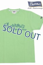 画像: 「Pherrow's/フェローズ」九州エリア限定30周年記念モデルPherrow'sロゴTシャツ PTシリーズ【ミントグリーン】