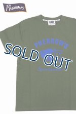 画像: 「Pherrow's/フェローズ」BUFFALOロゴTシャツ PTシリーズ【サンドグリーン】