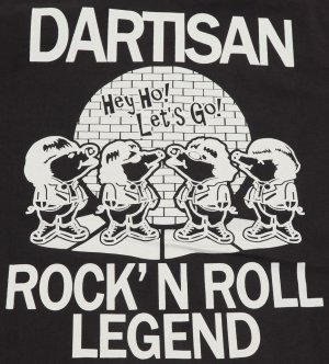 画像: 「STUDIO D'ARTISAN/ステュディオ・ダ・ルチザン」ROCK’N ROLL LEGEND プリントＴシャツ【ブラック】