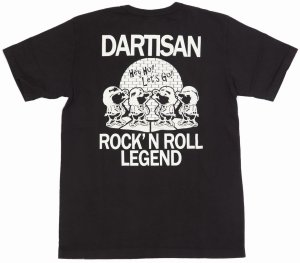 画像: 「STUDIO D'ARTISAN/ステュディオ・ダ・ルチザン」ROCK’N ROLL LEGEND プリントＴシャツ【ブラック】