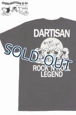 画像: 「STUDIO D'ARTISAN/ステュディオ・ダ・ルチザン」ROCK’N ROLL LEGEND プリントＴシャツ【ブラック】