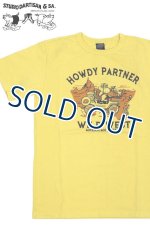 画像: 「STUDIO D'ARTISAN/ステュディオ・ダ・ルチザン」HOWDY PARTNER プリントＴシャツ【イエロー】