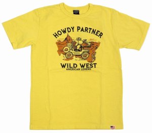 画像: 「STUDIO D'ARTISAN/ステュディオ・ダ・ルチザン」HOWDY PARTNER プリントＴシャツ【イエロー】