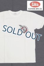 画像: 「UES/ウエス」GOLDEN MOTOR OIL プリントTシャツ【オフホワイト】