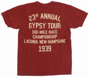 画像: 「UES/ウエス」GYPSY TOUR プリントTシャツ【レッド】