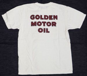 画像: 「UES/ウエス」GOLDEN MOTOR OIL プリントTシャツ【オフホワイト】