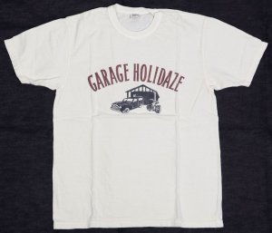 画像: 「UES/ウエス」GARAGE HOLIDAZE プリントTシャツ【オフホワイト】