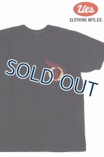 画像: 「UES/ウエス」GOLDEN MOTOR OIL プリントTシャツ【ブラック】