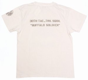 画像: 「Pherrow's/フェローズ」BUFFALO SOLDIER プリントTシャツ PTシリーズ【Sホワイト】