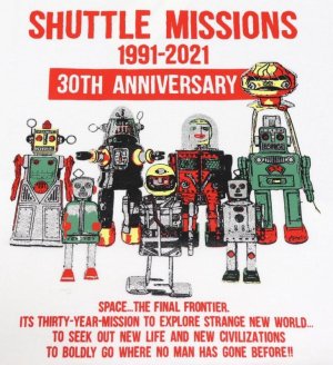 画像: 「Pherrow's/フェローズ」SHUTTLE MISSIONS プリントTシャツ PTシリーズ【ホワイト】