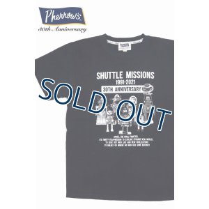 画像1: 「Pherrow's/フェローズ」SHUTTLE MISSIONS プリントTシャツ PTシリーズ【Sブラック】 (1)