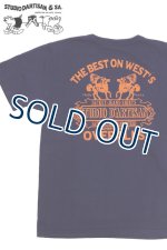 画像: 「STUDIO D'ARTISAN/ステュディオ・ダ・ルチザン」THE BEST ON WEST’S 吊り編みプリントＴシャツ【ネイビー】