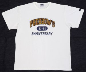 画像: 「Pherrow's/フェローズ」30周年記念モデル相良刺繍&プリントTシャツ【ホワイト】