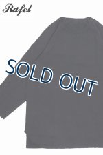 画像: 「Rafel/ラーフル」吊り編み天竺ラグラン7分袖Tシャツ【チャコール】