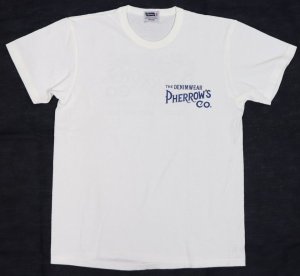 画像: 「Pherrow's/フェローズ」THE DENIMWEAR プリントＴシャツPTJシリーズ【ホワイト】