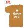 画像1: 「UES/ウエス」A HAPPY DAY! プリントTシャツ【マスタード】 (1)