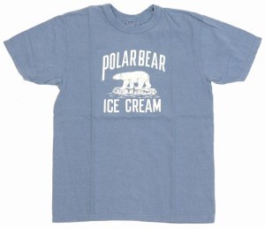 画像: 「UES/ウエス」POLAR BEAR プリントTシャツ【サックス】