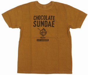 画像: 「UES/ウエス」CHOCOLATE SUNDAE  プリントTシャツ【カーキ】