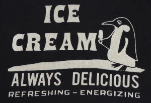 画像: 「UES/ウエス」ICE CREAM プリントTシャツ【ブラック】