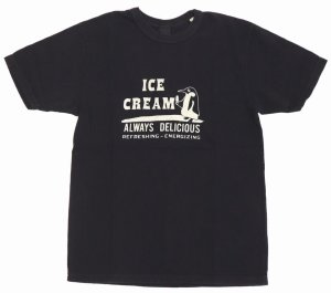 画像: 「UES/ウエス」ICE CREAM プリントTシャツ【ブラック】